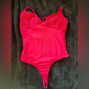 Just Polly New York body suit. Size Medium New! Pink